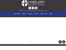 Tablet Screenshot of oaklandchurch.com